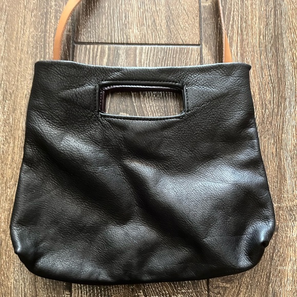 NWOT AWL SNAP color blocked soft pebbled leather boho crossbody/handbag - Picture 5 of 15